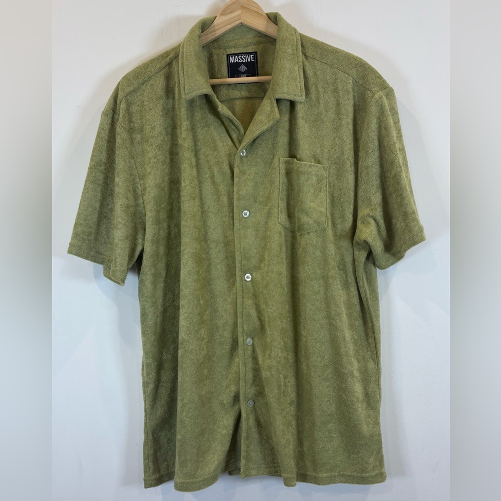 Olive Green Men's Shirt